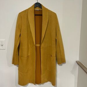 Zara mustard yellow light coat